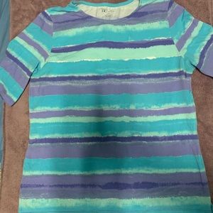 pastel colors shirt.